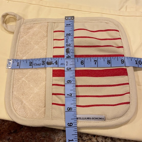 š„2-pc Set, Williams-Sonoma Grilling Adult Apron + Coordinating Potholder, NWOT - Picture 11 of 12